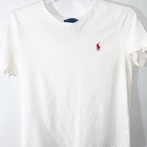 Ladies White/Red Ralph Lauren TShirt